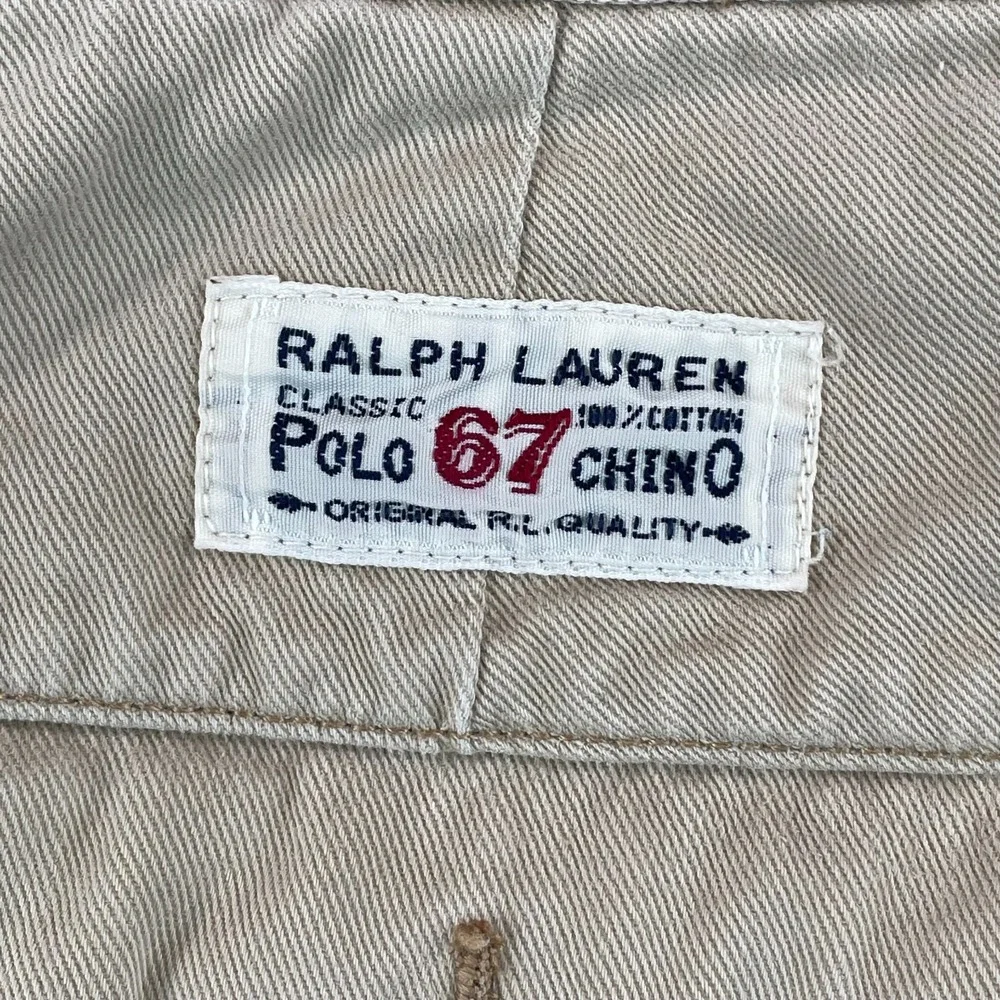 Polo Ralph Lauren 67 Chino‎ Cargo Shorts Men 30 (Tag 32) Beige Outdoors Hike